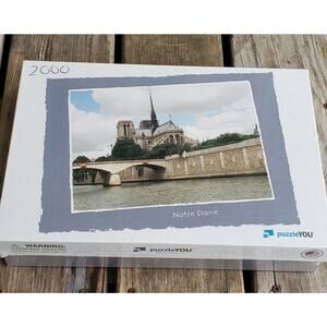 puzzleYOU Notre Dame 2000 Piece Jigsaw Puzzle Sealed